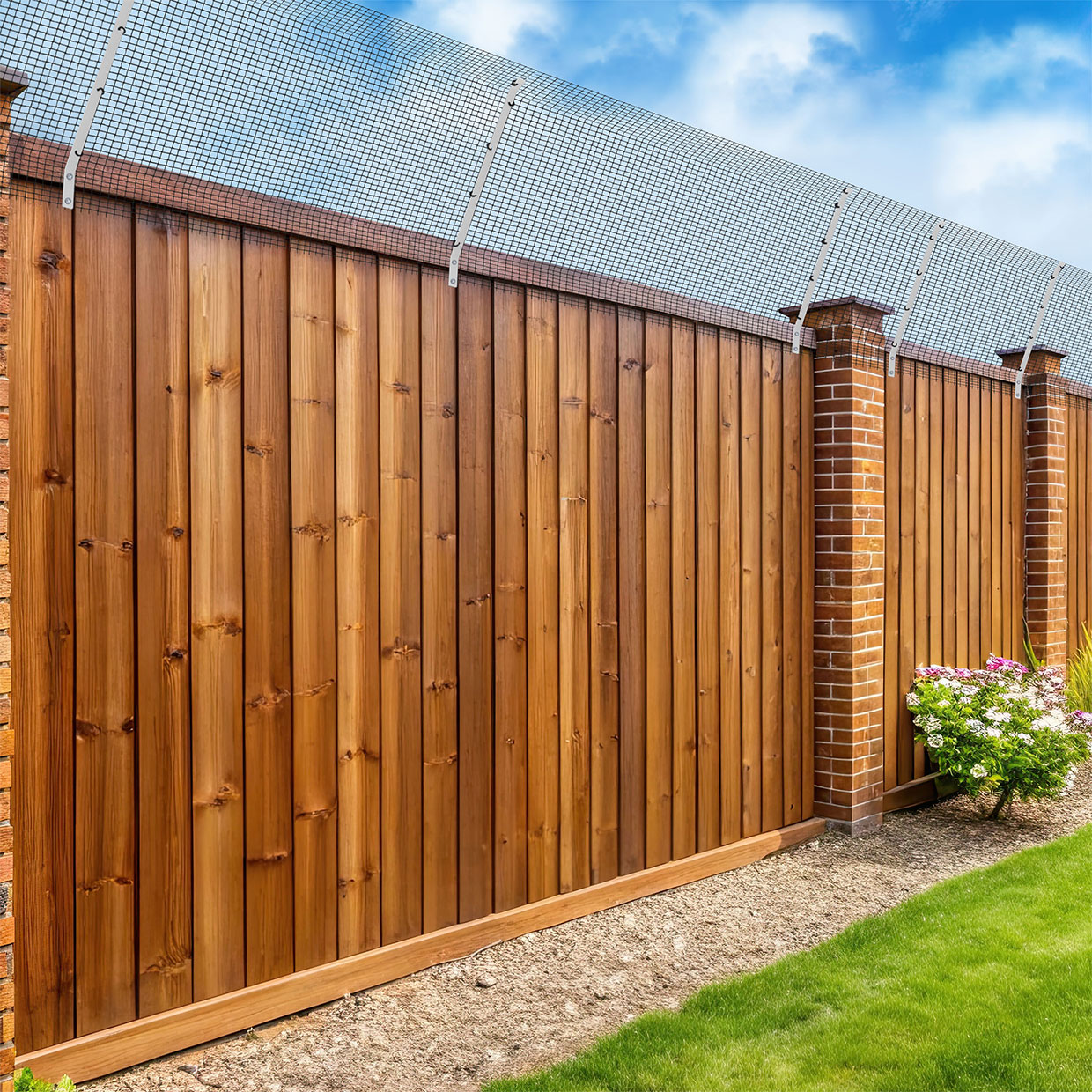 Cat Fence Kit Silver - 20 Meter Kit - Image 3