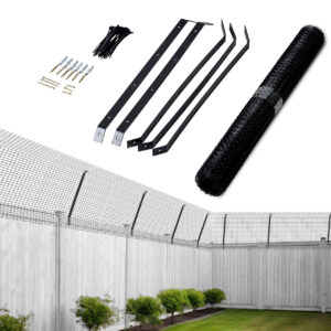 Cat Fence Kit Black - 60 Meter